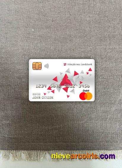 Denmark Arbejdernes landsbank bank master debit card photolook